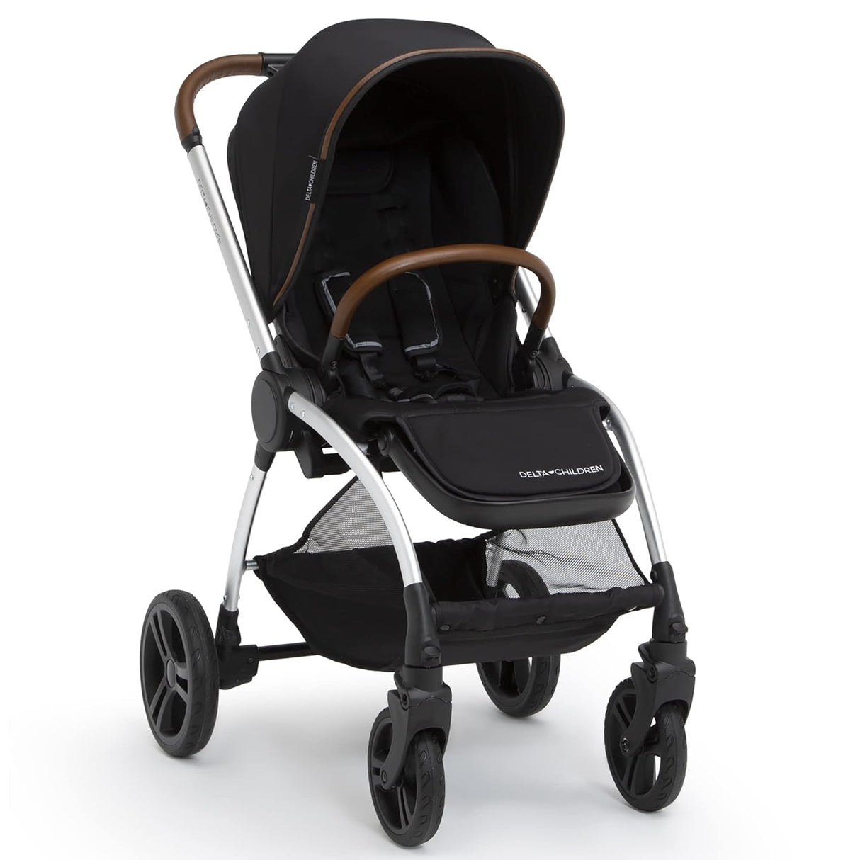 Delta Children Revolve Reversible Stroller, Black