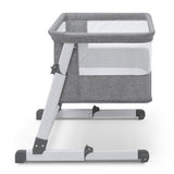 Delta Children Deluxe Bedside Bassinet, Grey Tweed