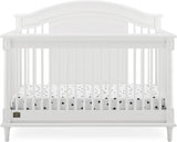 Delta Children Simmons Kids Juliette 6-in-1 Convertible Crib with Toddler Rail,  Bianca White