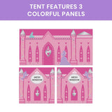 Disney Princess Loft Bed Tent - Curtain Set for Low Twin Loft Bed (Bed Sold Separately)