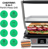 Chefman 5-in-1 Panini Press Grill
