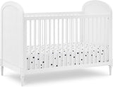 Delta Children Madeline 4-in-1 Convertible Crib Woven Cane Mesh Panels   Bianca White