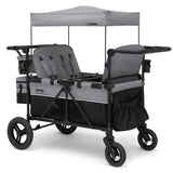 Jeep Wrangler Deluxe 4 Seater Stroller Wagon by Delta Children, Grey