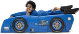 Delta Children Grand Prix Race Car Toddler-to-Twin Bed, Blue
