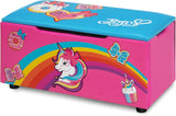 Delta Children JoJo Siwa Upholstered Storage Bench for Kids
