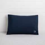 Delta Children Memory Foam Toddler Pillow with 2 Cooling Covers. Grey/Navy