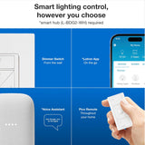 Lutron Caseta Smart Lighting Kit w/ Hub, 2 Original Dimmer Switches, 2 Pico Remotes, & More, for LED Bulbs, Works w/ Alexa, Apple Homekit, Google Home, 150W Single-Pole/3-Way, P-BDG-PKG2W-A