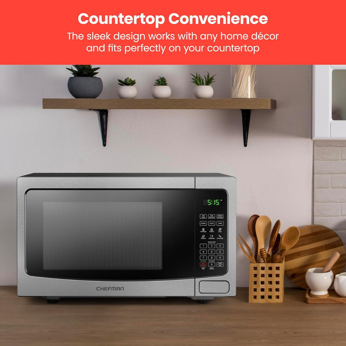 Chefman Countertop Select 1.1 Cu. Ft. Microwave