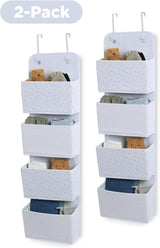 Delta Children 2-Pack Over the Door Storage Organizer with 4 Pockets, Blue
