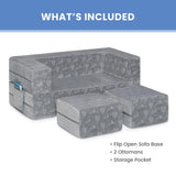 Delta Children Serta Perfect Sleeper Convertible Sofa and Play Set ? Grey