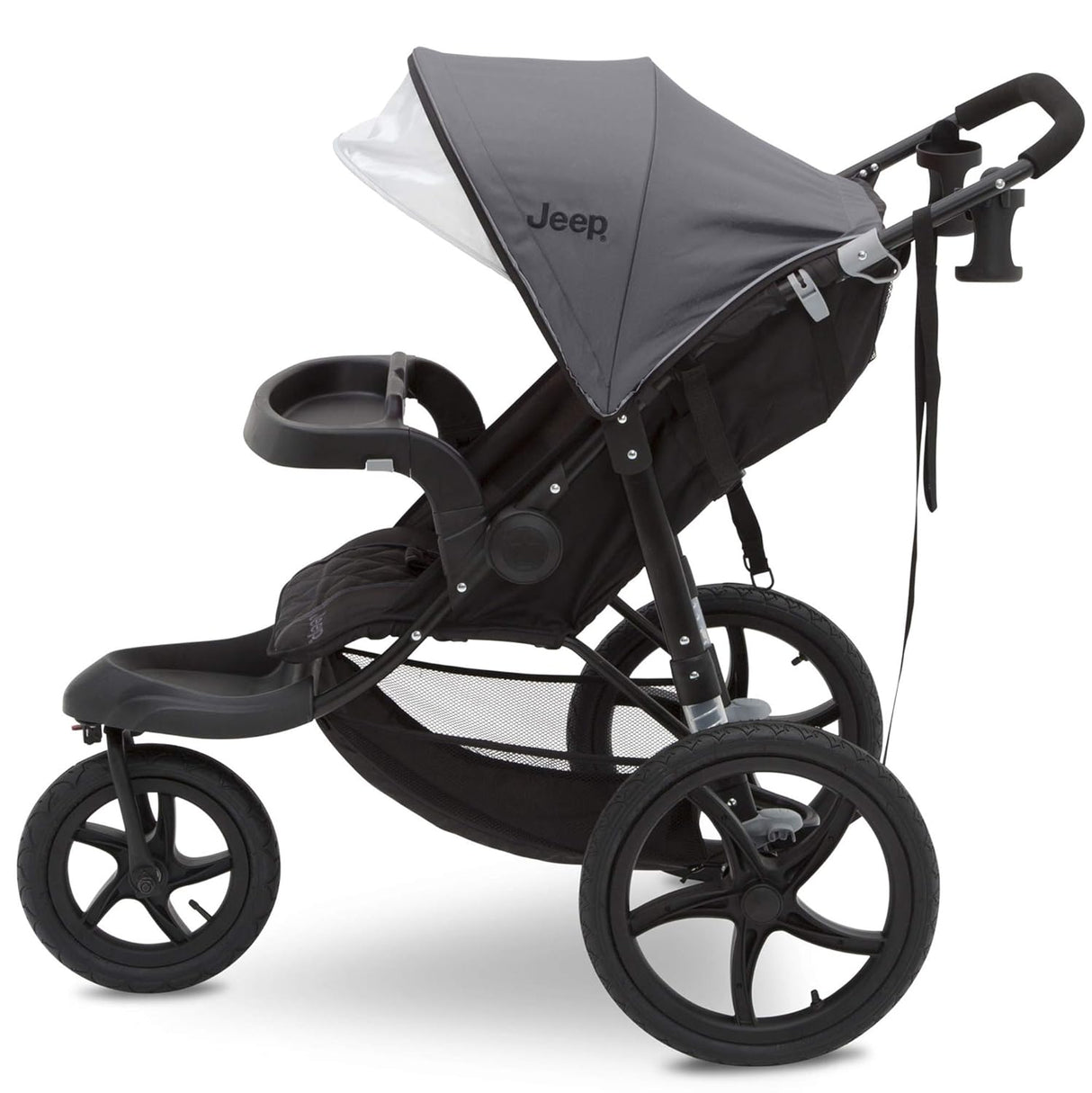 Delta Children Jeep Classic Jogging Stroller, Grey