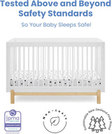 Delta Children Poppy 4-in-1 Convertible Crib, Bianca White/Natural