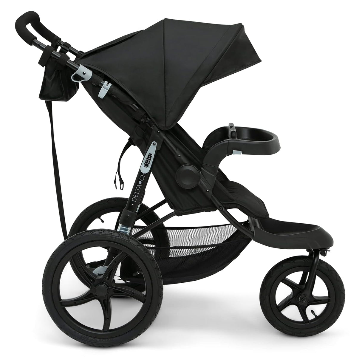 Delta Children Apollo Jogging Stroller  Car Seat Compatible, Black