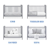 Delta Children Saint 4-in-1 Convertible Crib, Includes Conversion Rails
