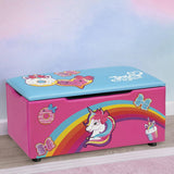 Delta Children JoJo Siwa Upholstered Storage Bench for Kids
