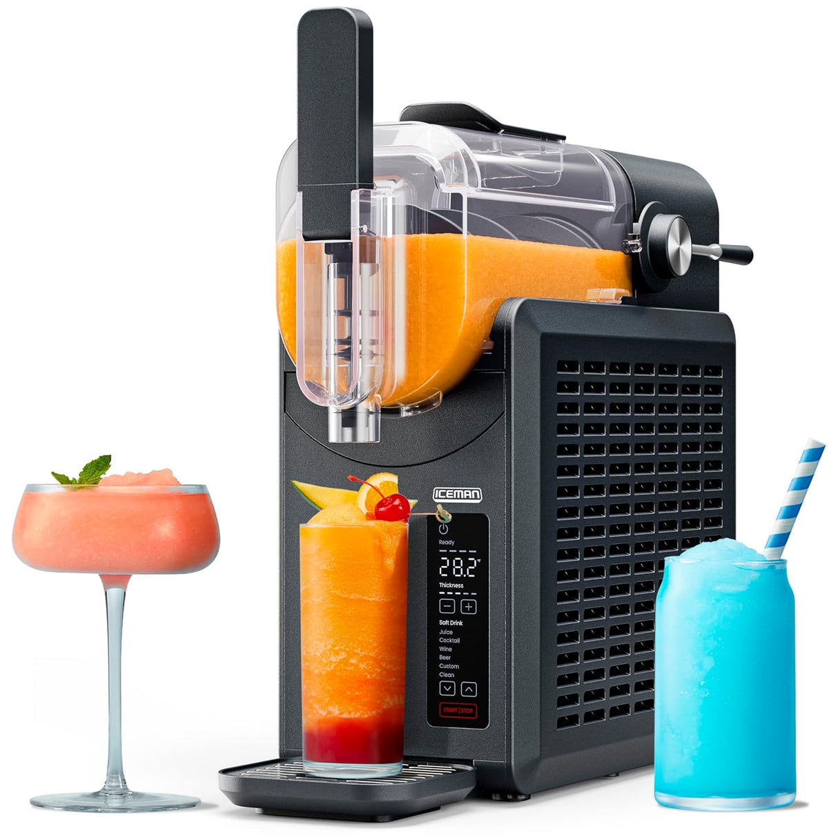 Chefman Slush-Ease 48 oz. Slushy Maker with Customizable Thickness - Black