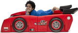 Delta Children Grand Prix Race Car Toddler-to-Twin Bed, Red
