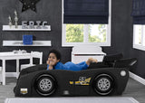 Delta Children Grand Prix Race Car Toddler-to-Twin Bed, Black