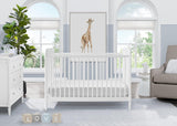 Delta Children Saint 4-in-1 Convertible Crib Includes Conversion Rails Greenguard Gold  White