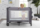 Delta Children LX Deluxe Portable Baby Play Yard With Removable Bassinet and Changing Table, Eclipse