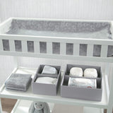 Delta Children 7-Piece Essential Changing Table Set -Grey