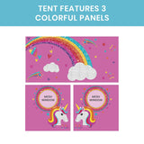 Delta Children JoJo Siwa Loft Bed Tent - Curtain Set for Low Twin Loft Bed (Bed Sold Separately)
