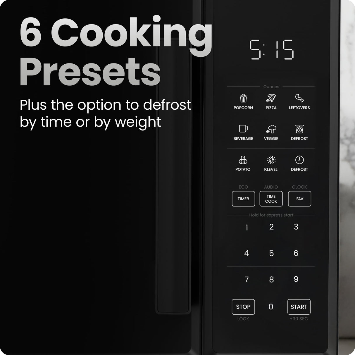 Chefman Chefman Countertop Microwave Oven 0.9 Cu Ft