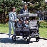 Jeep Wrangler Deluxe 4 Seater Stroller Wagon by Delta Children, Grey