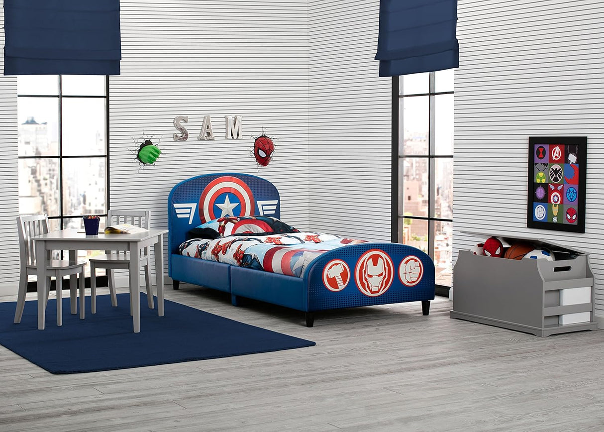 Delta Children Avengers Upholstered Twin Bed