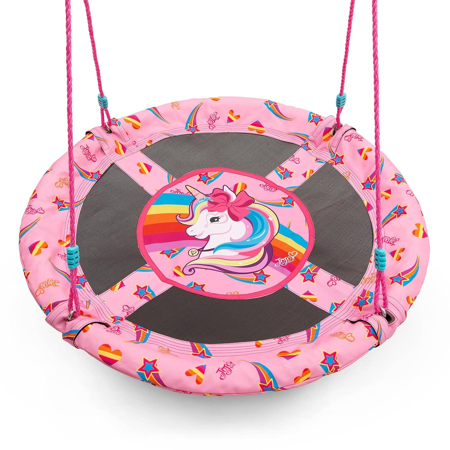 JoJo Siwa 40-Inch Saucer Swing for Kids by Delta Children ? Attaches to Swing Sets or Trees