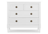 Delta Children Madeline 4 Drawer Dresser with Changing Top and Interlocking Drawers, Bianca White
