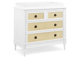 Delta Children Madeline 4 Drawer Dresser w/ Changing Top and Interlocking Drawers, Bianca White