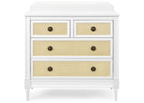 Delta Children Madeline 4 Drawer Dresser w/ Changing Top and Interlocking Drawers, Bianca White