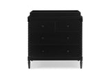 Delta Children Saint 3 Drawer Dresser with Changing Top and Interlocking Drawers, Black