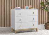 babyGap by Delta Children Legacy 3 Drawer Dresser, Bianca White/Natural