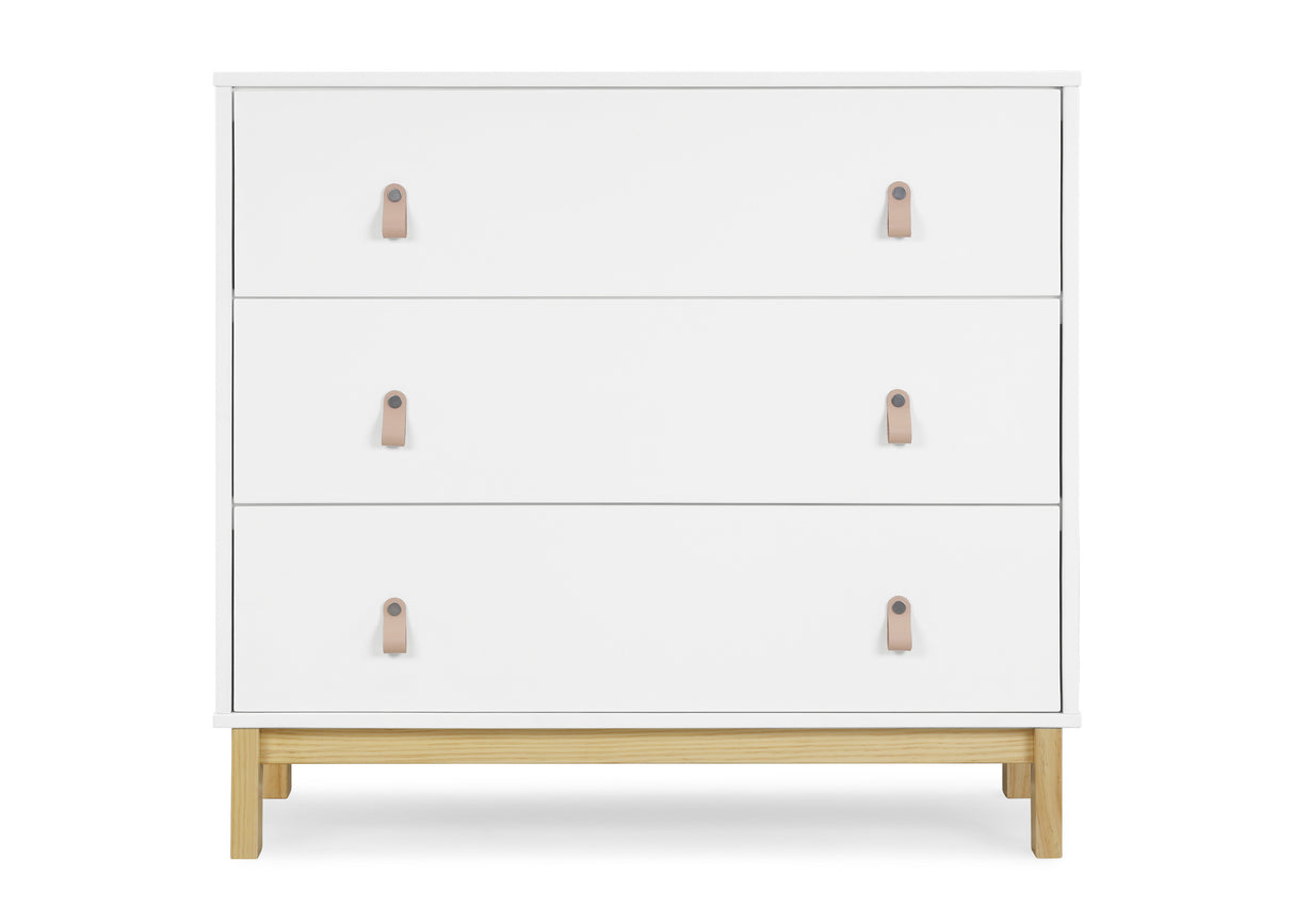 babyGap by Delta Children Legacy 3 Drawer Dresser, Bianca White/Natural