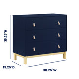 babyGap by Delta Children Legacy 3 Drawer Dresser, Navy/Natural