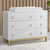 babyGap by Delta Children Legacy 6 Drawer Dresser, Bianca White/Natural