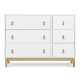 babyGap by Delta Children Legacy 6 Drawer Dresser, Bianca White/Natural