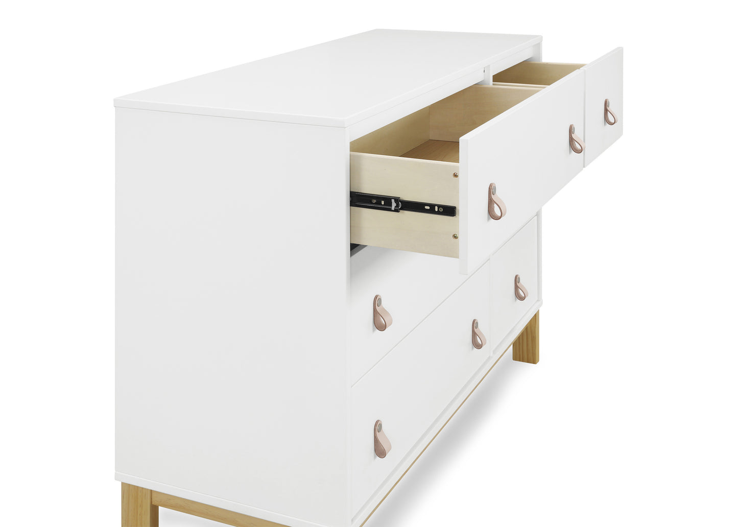 babyGap by Delta Children Legacy 6 Drawer Dresser, Bianca White/Natural