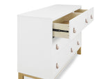 babyGap by Delta Children Legacy 6 Drawer Dresser, Bianca White/Natural