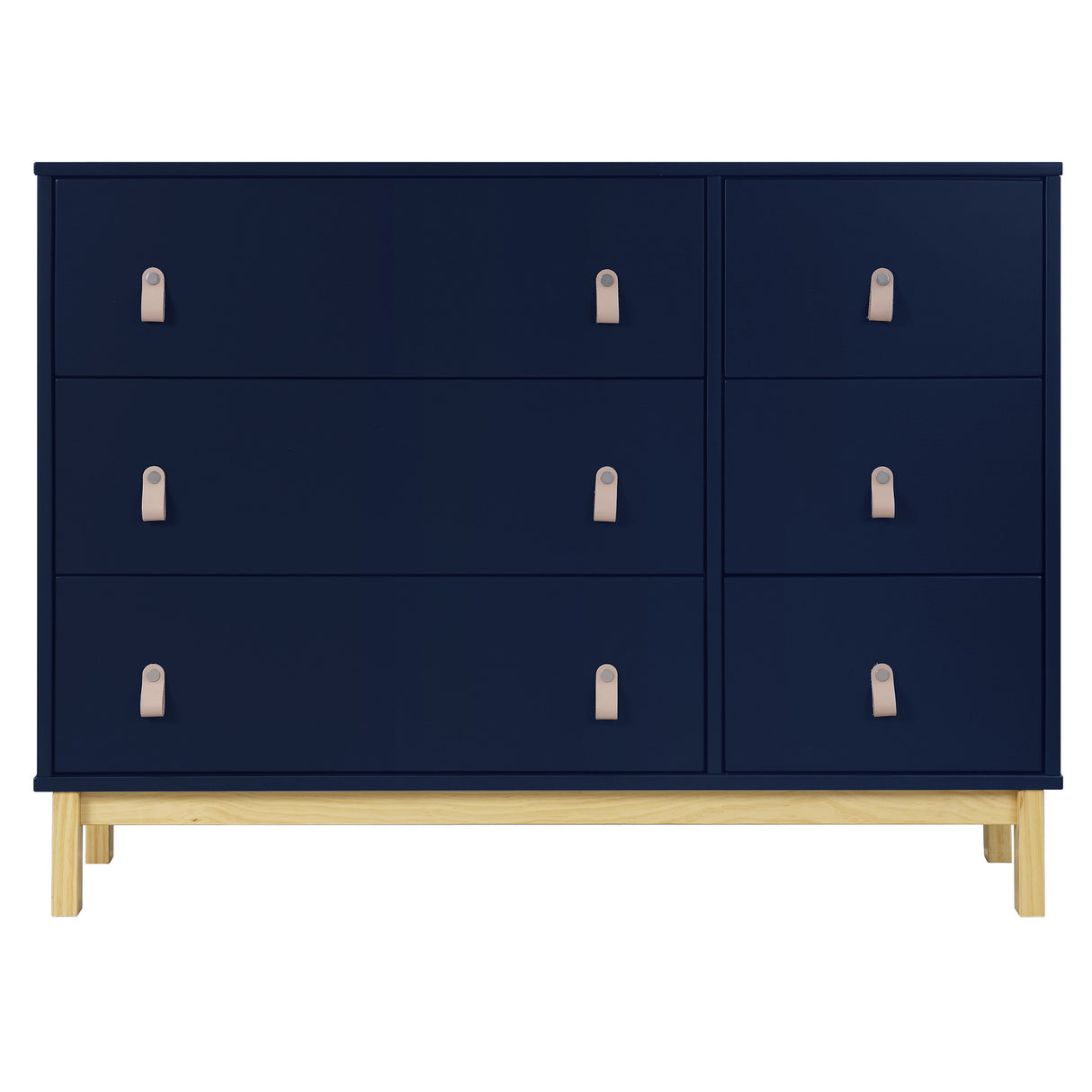 babyGap by Delta Children Legacy 6 Drawer Dresser, Navy/Natural