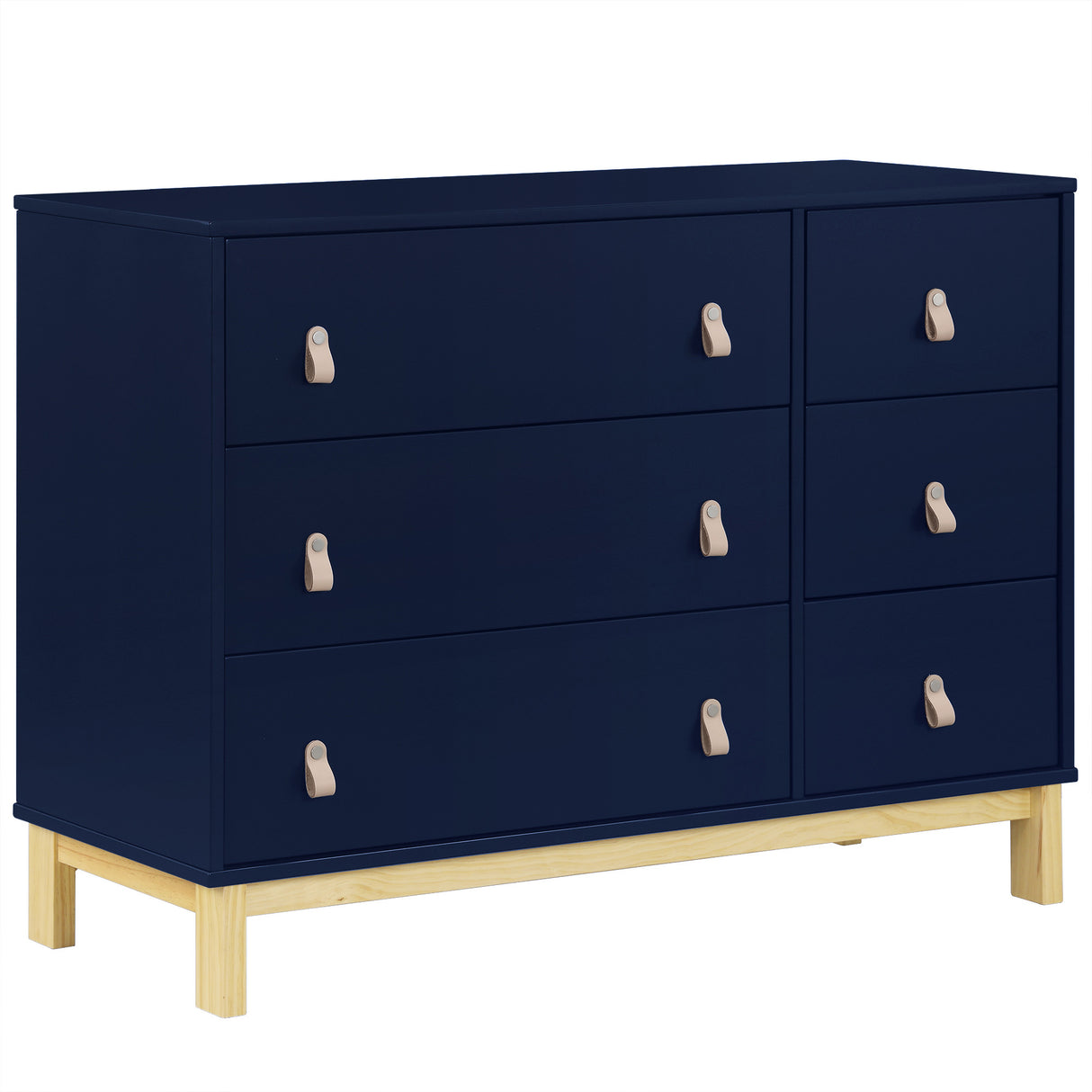 babyGap by Delta Children Legacy 6 Drawer Dresser, Navy/Natural