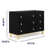 babyGap by Delta Children Legacy 6 Drawer Dresser , Ebony/Natural
