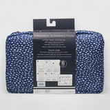 French Connection 6pc Packing Cube Set - Travel Storage Set (Polka Dot) in Navy