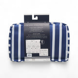 French Connection 6pc Packing Cube Set - Travel Storage Organizer Set for Luggage (Striped) in Navy